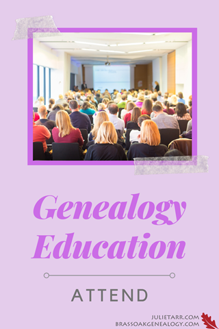 Genealogy Education: Attend