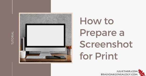 How to Prepare a Screenshot for Print