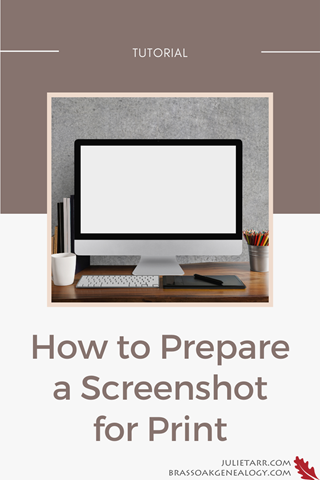 How to Prepare a Screenshot for Print