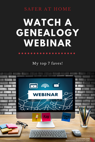 Safer at Home: Watch a Genealogy Webinar