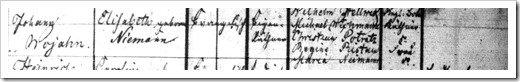 WOJAHN, Maria 9413 - 1837 Baptism Register (Page 2)
