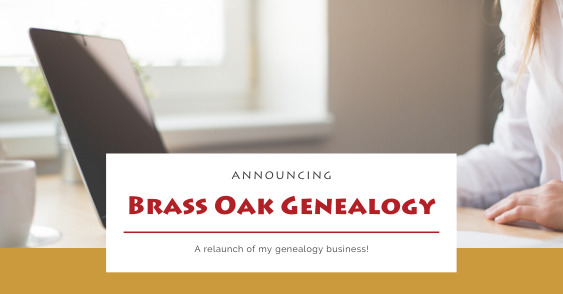 Brass Oak Genealogy Announcement Blog3